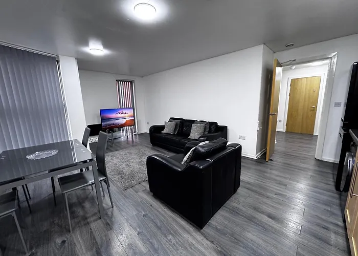 Апартаменти Ls1 2bd Corporate 2 Bath Secured Parking, Long Stay, Council Stay, Nursing Care Cos, Лідс